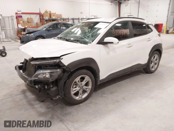 2022 Hyundai Kona SEL with VIN KM8K62AB0NU814275, listed as a IAAI auction lot 41547497 with 58,568 mi miles. Bid and sale history available at carsss.com. Image 17.
