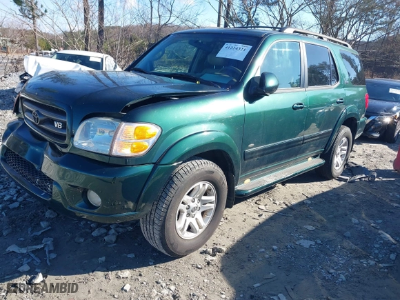 2004 Toyota Sequoia SR5 with VIN 5TDZT34A24S229611, listed as a IAAI auction lot 41224321 with 164,483 mi miles. Bid and sale history available at carsss.com. Image 17.