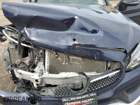 2017 Mercedes-Benz C 43 AMG with VIN WDDWJ6EB0HF439265, listed as a Copart auction lot 51828385 with Not provided miles and Salvage title. Bid and sale history available at DreamBid. Image 11.