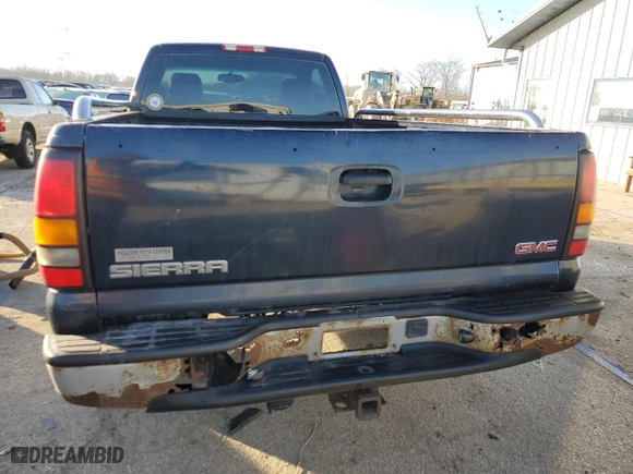 2005 GMC Sierra 1500 Work Truck with VIN 1GTEC14V35Z148140, listed as a Copart auction lot 42913265 with 162,340 mi miles and Salvage Title. Bid and sale history available at carsss.com. Image 6.