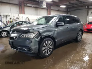 2014 Acura MDX Tech Pkg with VIN 5FRYD4H43EB011426, listed as a Copart auction lot 48621835 with 147,246 mi miles and Salvage Title. Bid and sale history available at carsss.com. Image 1.