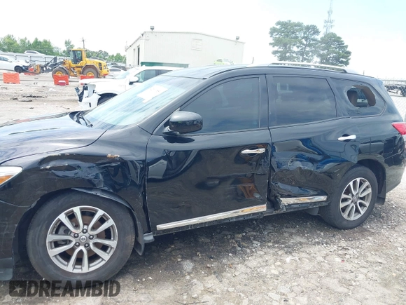 2013 Nissan Pathfinder S with VIN 5N1AR2MN3DC654549, listed as a IAAI auction lot 42601850 with 160,936 mi miles and . Bid and sale history available at DreamBid. Image 6.