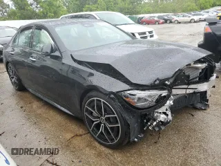2024 Mercedes-Benz C 300 with VIN W1KAF4HB4RR197981, listed as a Copart auction lot 55199044 with Not Provided miles and Salvage Title. Bid and sale history available at DreamBid. Image 4.