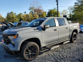 2024 Chevrolet Silverado 1500 Custom Trail Boss with VIN 3GCUDCE86RG154520, listed as a Copart auction lot 75690474 with 0 mi miles and Clean Title. Bid and sale history available at carsss.com. Image 1.