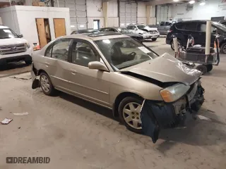 2001 Honda Civic EX with VIN 2HGES26721H540996, listed as a IAAI auction lot 41101380 with 188,415 mi miles. Bid and sale history available at carsss.com. Image 1.