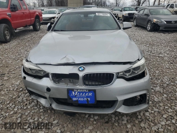 2015 BMW 4 Series 435i with VIN WBA3T3C50FP939577, listed as a Copart auction lot 82778204 with Not Provided miles and Clean Title. Bid and sale history available at carsss.com. Image 5.