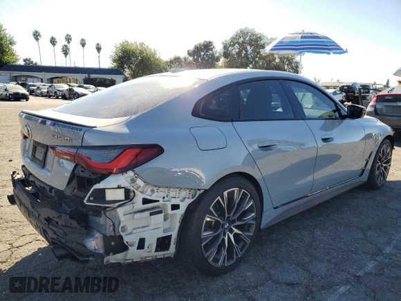 2022 BMW 4 Series M440i xDrive с VIN WBA13AW00NFM02529, выставлен на аукционе Copart как лот 79752014 с пробегом 28 403 миль миль и Списание • Salvage title. История ставок и продаж доступна на DreamBid. Изображение 3.