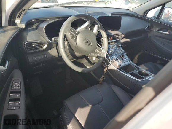 2023 Hyundai Santa Fe Hybrid SEL Premium with VIN 5NMS3DA11PH006172, listed as a Copart auction lot 75107344 with 0 mi miles and Salvage Title. Bid and sale history available at carsss.com. Image 8.