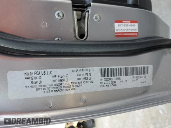 2018 Chrysler 300 Touring L with VIN 2C3CCAAG6JH249801, listed as a Copart auction lot 74416583 with 0 mi miles and Salvage Title. Bid and sale history available at carsss.com. Image 12.