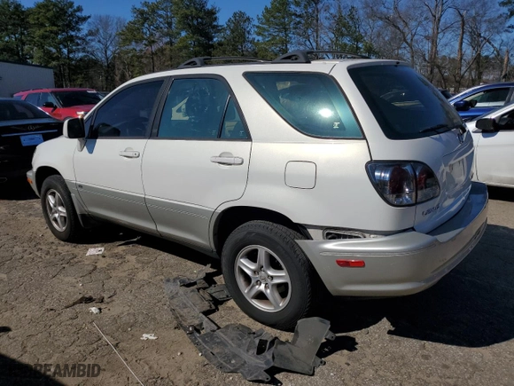 2002 Lexus RX 300 with VIN JTJGF10U520128854, listed as a Copart auction lot 45539305 with 126,127 mi miles and Salvage Title. Bid and sale history available at carsss.com. Image 2.