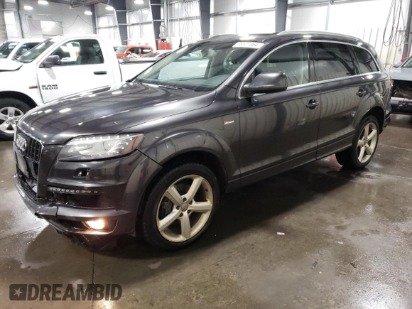 2011 Audi Q7 S line with VIN WA1DGAFE7BD008575, listed as a Copart auction lot 76127064 with 282,747 mi miles and Salvage title. Bid and sale history available at DreamBid. Image 1.