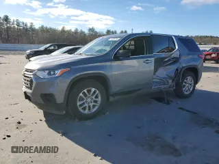 2019 Chevrolet Traverse LS with VIN 1GNEVFKW7KJ302692, listed as a Copart auction lot 81576744 with 94,856 mi miles and Salvage Title. Bid and sale history available at carsss.com. Image 1.