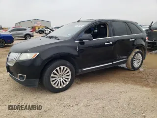 2012 Lincoln MKX with VIN 2LMDJ6JK4CBL01777, listed as a Copart auction lot 47682795 with 186,511 mi miles and Salvage Title. Bid and sale history available at carsss.com. Image 1.