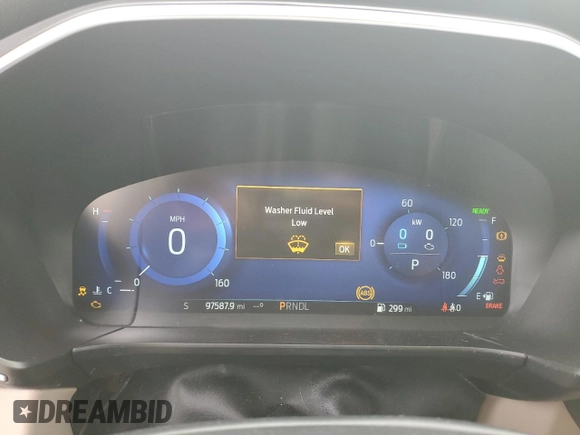 2020 Ford Escape Titanium Hybrid with VIN 1FMCU0DZ0LUC18460, listed as a Copart auction lot 57671085 with 97,587 mi miles and Salvage title. Bid and sale history available at DreamBid. Image 9.