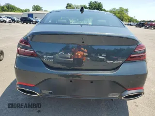 2023 Genesis G70 3.3T with VIN KMTG54TE3PU117672, listed as a Copart auction lot 63418684 with 19,899 mi miles and Salvage Title. Bid and sale history available at carsss.com. Image 6.