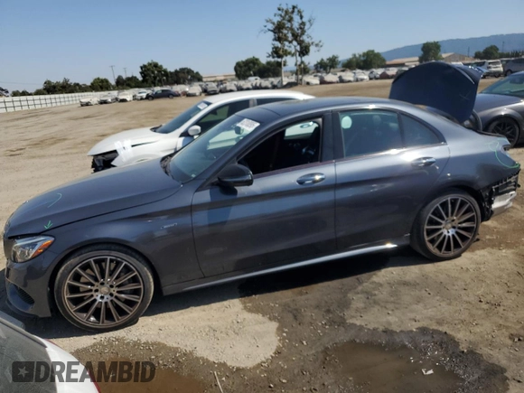 2016 Mercedes-Benz C 450 AMG with VIN 55SWF6EB5GU130534, listed as a Copart auction lot 62310095 with 58,797 mi miles and Salvage title. Bid and sale history available at DreamBid. Image 1.
