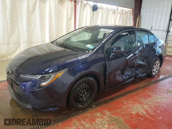 2023 Toyota Corolla LE z VIN 5YFB4MDE1PP043921, wystawiony jako Copart lot #56543075 z przebiegiem 52 419 mil mil oraz Szkoda całkowita • Salvage title. Historia ofert i sprzedaży dostępna na DreamBid. Obrazek 1.