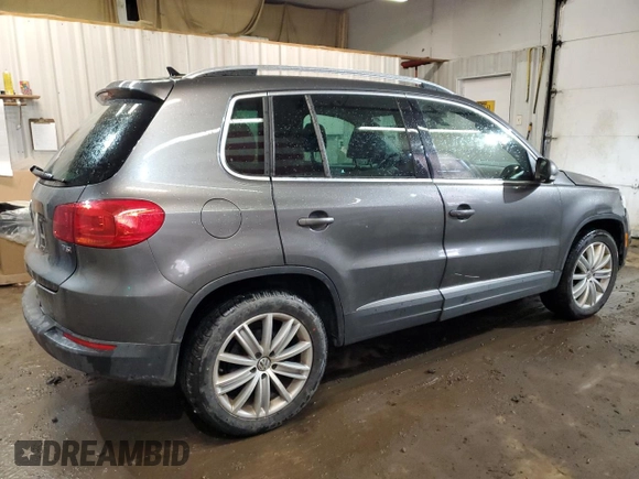 2016 Volkswagen Tiguan SEL with VIN WVGAV7AX0GW596482, listed as a Copart auction lot 50121345 with 104,643 mi miles and Salvage Title. Bid and sale history available at DreamBid. Image 3.