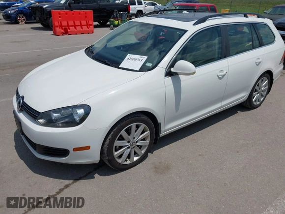 2013 Volkswagen Jetta TDI w/Sunroof & Nav with VIN 3VWPL7AJ3DM685584, listed as a IAAI auction lot 42650713 with 98,377 mi miles and . Bid and sale history available at DreamBid. Image 2.
