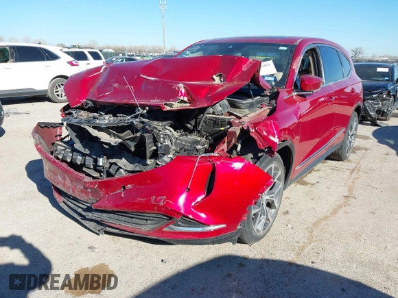 2022 Acura MDX Technology с VIN 5J8YD9H49NL002095, выставлен на аукционе IAAI как лот 41808603 с пробегом Не указан миль и . История ставок и продаж доступна на DreamBid. Изображение 6.