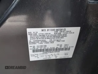 2018 Ford Taurus Limited with VIN 1FAHP2F86JG109505, listed as a IAAI auction lot 41863922 with 62,725 mi miles and . Bid and sale history available at carsss.com. Image 9.