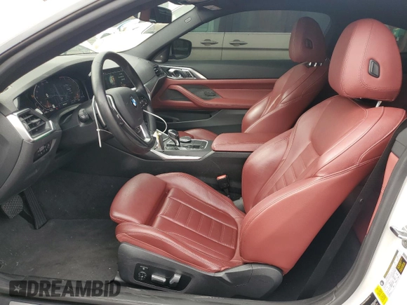 2021 BMW 4 Series 430i with VIN WBA53AP07MCG84168, listed as a Copart auction lot 86926464 with 17,145 mi miles and Salvage Title. Bid and sale history available at DreamBid. Image 7.
