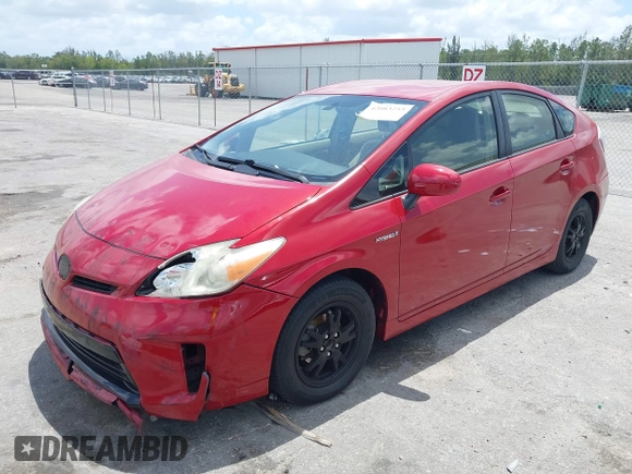 2012 Toyota Prius One with VIN JTDKN3DU3C1583462, listed as a IAAI auction lot 42083253 with 111,906 mi miles. Bid and sale history available at carsss.com. Image 11.