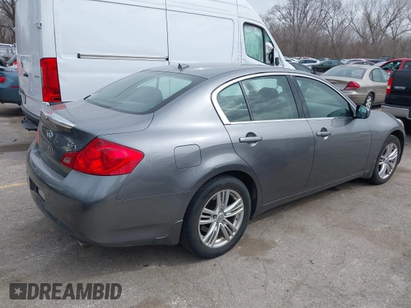 2011 Infiniti G37 x with VIN JN1CV6AR1BM407001, listed as a IAAI auction lot 41823961 with 106,664 mi miles. Bid and sale history available at carsss.com. Image 4.