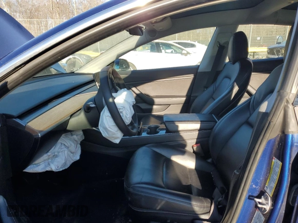 2018 Tesla Model 3 Long Range Battery with VIN 5YJ3E1EB6JF117440, listed as a Copart auction lot 42785235 with 105,459 mi miles and Salvage Title. Bid and sale history available at DreamBid. Image 7.