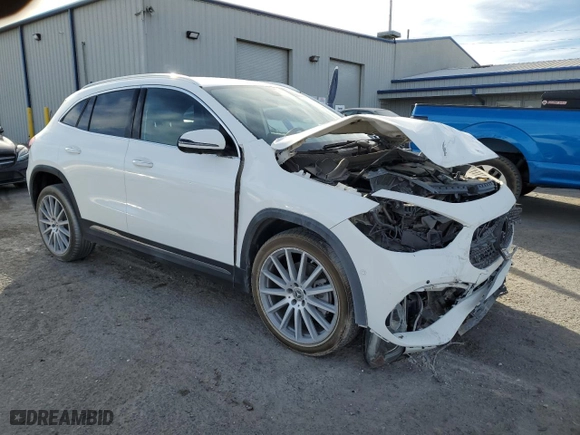 2023 Mercedes-Benz GLA with VIN W1N4N4HBXPJ447562, listed as a Copart auction lot 87965015 with 30,742 mi miles and Salvage Title. Bid and sale history available at carsss.com. Image 4.