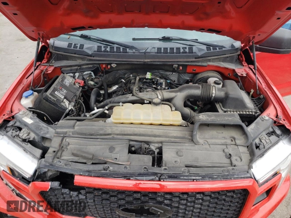 2020 Ford F-150 XL with VIN 1FTEX1CP5LFB98592, listed as a Copart auction lot 54707715 with 108,369 mi miles and Salvage title. Bid and sale history available at DreamBid. Image 11.
