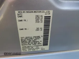 2020 Nissan Altima 2.5 S with VIN 1N4BL4BV5LC209484, listed as a Copart auction lot 46815435 with 147,120 mi miles and Salvage Title. Bid and sale history available at carsss.com. Image 15.