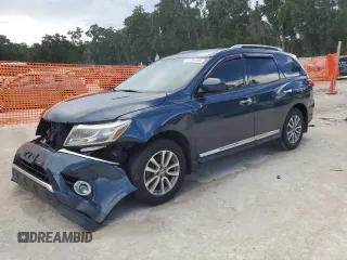2013 Nissan Pathfinder SV with VIN 5N1AR2MN2DC644644, listed as a Copart auction lot 63194145 with 86,307 mi miles and Salvage title. Bid and sale history available at DreamBid. Image 1.