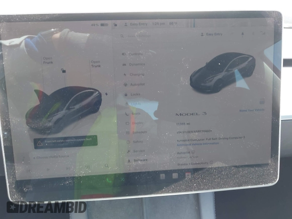 2023 Tesla Model 3 с VIN 5YJ3E1EA5PF709931, выставлен на аукционе IAAI как лот 42505968 с пробегом 17 065 миль миль и . История ставок и продаж доступна на DreamBid. Изображение 7.