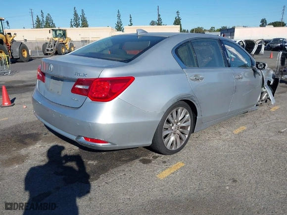 2015 Acura RLX Advance Pkg with VIN JH4KC1F91FC000347, listed as a IAAI auction lot 41323967 with 98,957 mi miles. Bid and sale history available at carsss.com. Image 4.