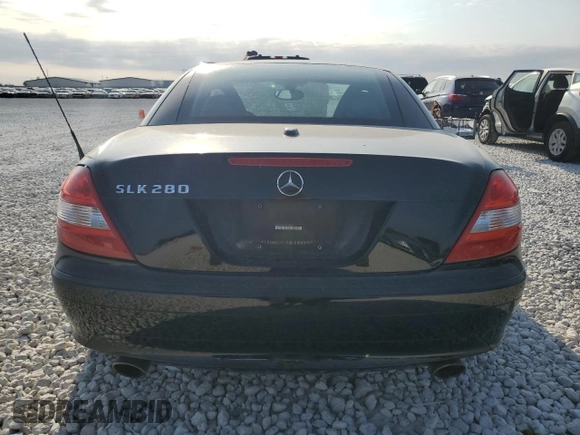 2008 Mercedes-Benz SLK 280 with VIN WDBWK54F88F188628, listed as a Copart auction lot 75885594 with 101,940 mi miles and Salvage Title. Bid and sale history available at DreamBid. Image 6.
