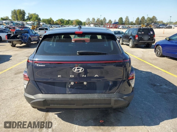 2024 Hyundai Kona Essential with VIN KM8HA3AB5RU179915, listed as a Copart auction lot 73300114 with 1,035 mi miles and Salvage Title. Bid and sale history available at DreamBid. Image 6.