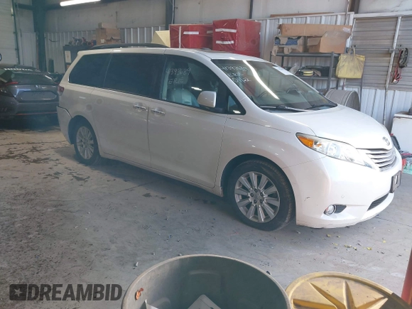 2011 Toyota Sienna XLE AAS with VIN 5TDYK3DC9BS091563, listed as a IAAI auction lot 41393689 with 229,663 mi miles and . Bid and sale history available at DreamBid. Image 1.