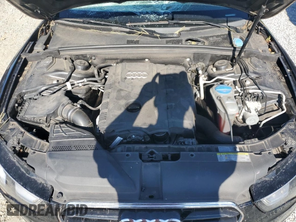 2016 Audi A5 Premium with VIN WAUD2AFHXGN005747, listed as a Copart auction lot 75031624 with 49,068 mi miles and Salvage title. Bid and sale history available at DreamBid. Image 11.