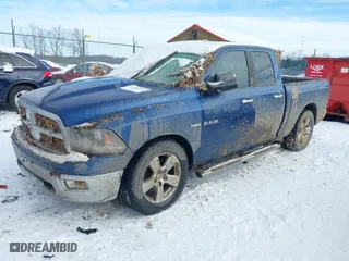 2010 Dodge Ram 1500 Laramie with VIN 1D7RV1GT2AS123776, listed as a IAAI auction lot 41615163 with 1 mi miles. Bid and sale history available at carsss.com. Image 2.