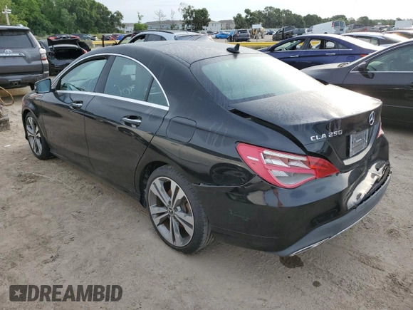 2018 Mercedes-Benz CLA with VIN WDDSJ4EB3JN613702, listed as a Copart auction lot 50105423 with 38,312 mi miles. Bid and sale history available at carsss.com. Image 2.