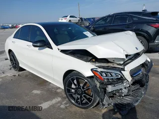 2019 Mercedes-Benz C C 300 with VIN 55SWF8EB2KU311241, listed as a IAAI auction lot 41556911 with 54,605 mi miles. Bid and sale history available at carsss.com. Image 1.