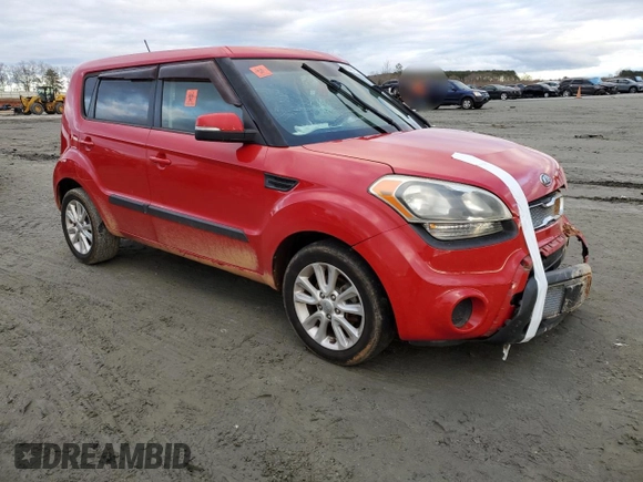 2012 Kia Soul + with VIN KNDJT2A64C7472840, listed as a Copart auction lot 41440155 with 0 mi miles and Salvage Title. Bid and sale history available at carsss.com. Image 4.