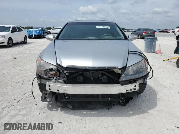 2007 Acura RL Technology with VIN JH4KB16697C004575, listed as a Copart auction lot 50403805 with 138,040 mi miles and Non repairable. Bid and sale history available at DreamBid. Image 5.