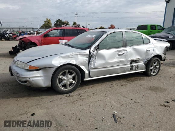 2003 Oldsmobile Alero GL1 z VIN 1G3NL52E83C168023, wystawiony jako Copart lot #76242984 z przebiegiem 154 718 mil mil oraz Szkoda całkowita • Salvage title. Historia ofert i sprzedaży dostępna na DreamBid. Obrazek 1.