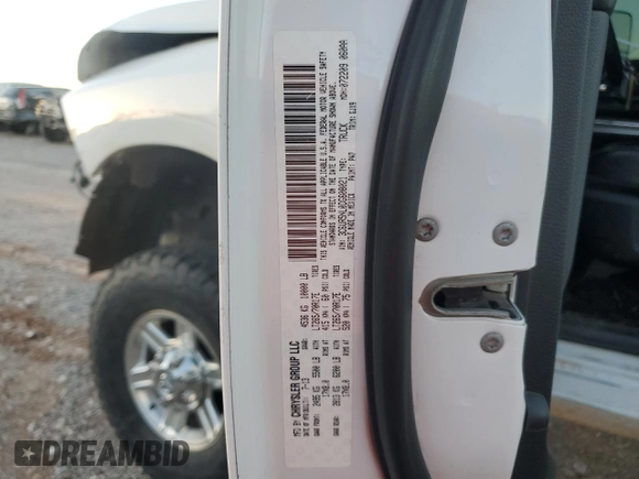 2013 Ram 2500 Laramie with VIN 3C6UR5NL0DG608021, listed as a Copart auction lot 78589874 with Not Provided miles and Salvage Title. Bid and sale history available at carsss.com. Image 12.