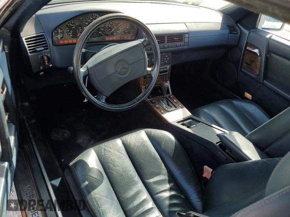 1991 MERCEDES-BENZ SL-CLASS SL with VIN WDBFA61E1MF022918, listed as a Copart auction lot 85011784 with 262,144 mi miles and Salvage Title. Bid and sale history available at DreamBid. Image 8.