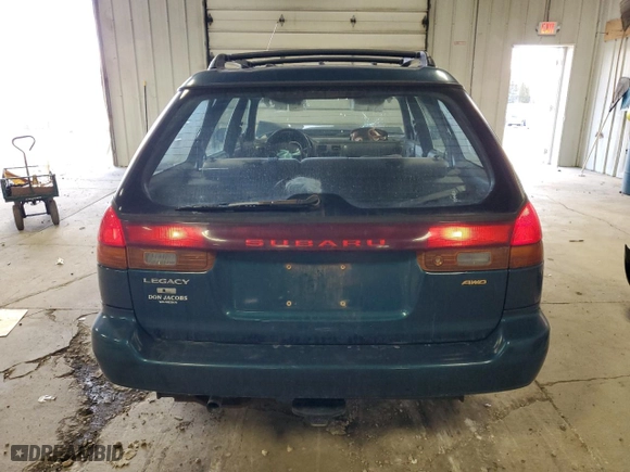 1997 Subaru Legacy Wagon L with VIN 4S3BK4356V7312453, listed as a Copart auction lot 46754805 with 166,941 mi miles and Non Repairable. Bid and sale history available at carsss.com. Image 6.