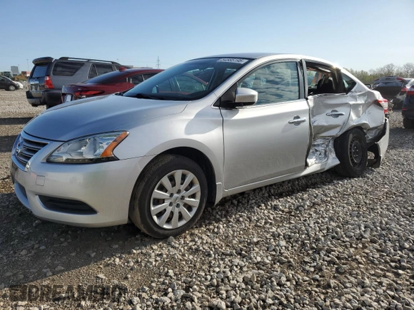 2015 Nissan Sentra SR with VIN 3N1AB7AP7FY270508, listed as a Copart auction lot 54585195 with 93,799 mi miles and Salvage Title. Bid and sale history available at DreamBid. Image 1.