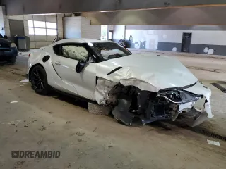 2023 Toyota GR Supra 3.0 with VIN WZ1DB0G08PW058285, listed as a Copart auction lot 54500434 with 0 mi miles and Salvage Title. Bid and sale history available at carsss.com. Image 4.